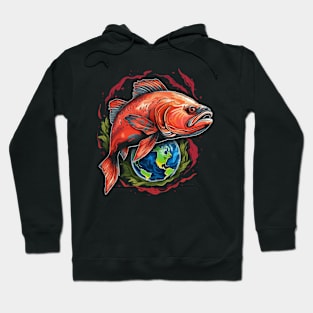 Salmon Earth Day Hoodie